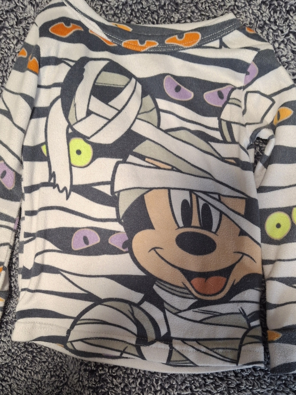 Unisex 2pc Pajama Set Disney Mickey Mouse Mummy